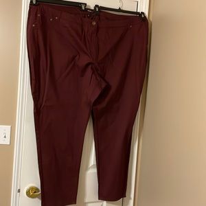 32W burgundy jeans. Denim 24/7